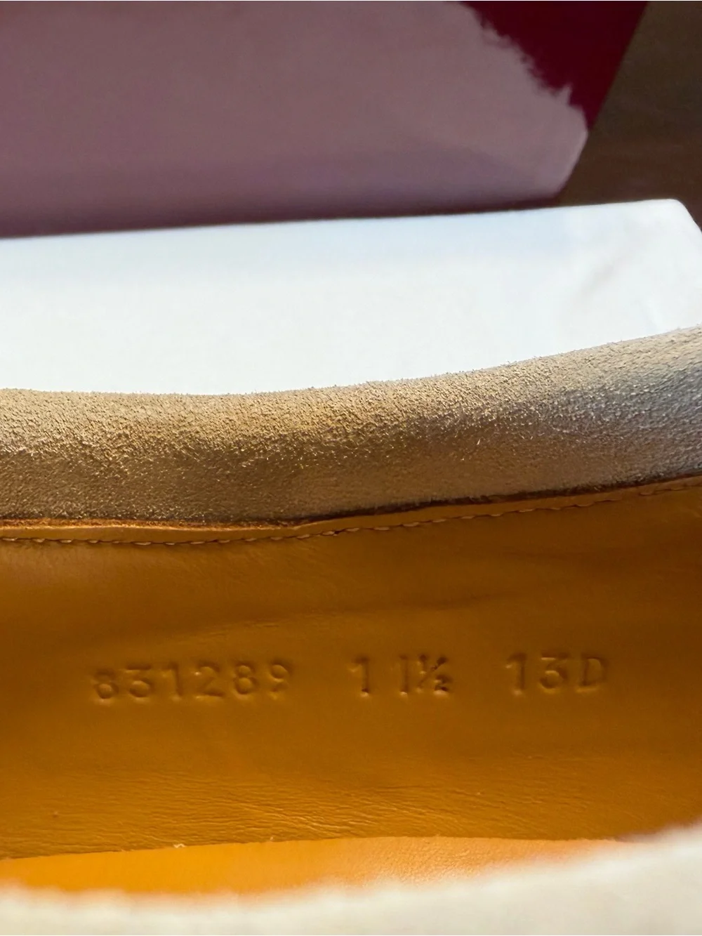 New Authentic Gucci GG Logo Suede Loafers Cream UK 11.5 / US 12